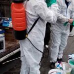 preparazione lavoro di sanificazione ambienti